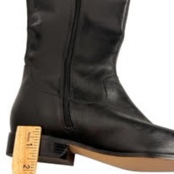 Anne Klein Maemmie Black Leather Tall Riding Equestrian Classic Boots 7.5M - Picture 12 of 13